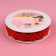 New Year! Decorative curly tape "Snowflakes", 25 mm, 9 ± 0.5 m, red color
