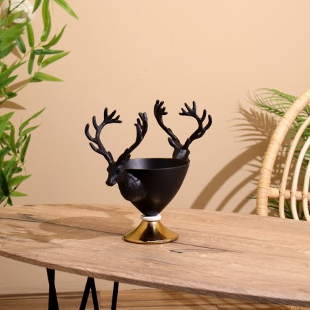 Vase "Deer" aluminum 30x14.5x24 cm-1