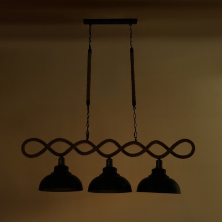 Chandelier "Workshop" 3he27 40V black 120x30x35cm-2