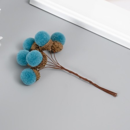 Flowers for decorating "clap" blue 1 bouquet = 6 branches d = 2 cm 11 cm-1