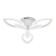 Ceiling light ESCADA, 10287/3LED. 1x50W, LED, 3920LM, 3500-6500KK, 610x610x115 mm, white color