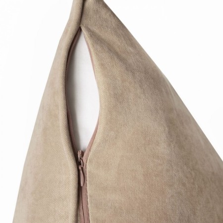 Decorative pillowcase "Tina", size 45x45 cm, beige color-1