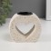 Gypsum candlestick, 1 candle "heart in stone" d = 3.8 cm 5x9.6x8.5 cm