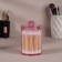 Organizer for cotton sticks, with a lid, d = 6.7 × 10.5 cm, in the box, the color is pink