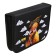 Penal 3 sections, tab inside, 140 x 210 x 40 mm, fabric, calligrata top block "Anime Blade"