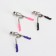 Eyelashes curls, plastic handles, mix color