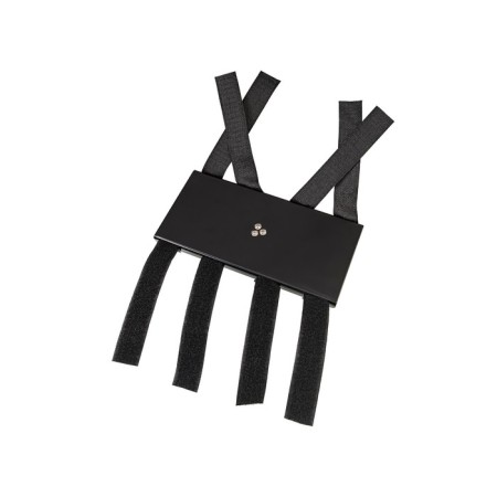 Replaceable nozzle for sex machines Diva double, 20 cm, metal, black color-3