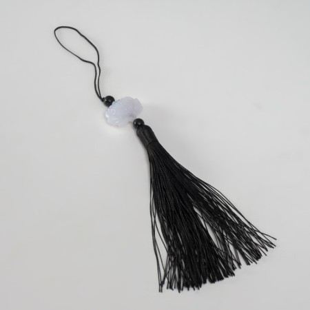 Textile suspension, plastic "Brush. Lotus" black 1.2x2.7x14.5 cm-3