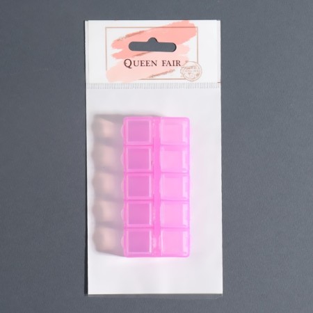 Organizer for decor, 10 cells, 8.7 × 4.3 × 2 cm, pink color-7