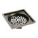 Zein gap, 100x100 mm, vertical, d = 32 mm, stainless steel, antique bronze