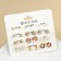 Pusets 12 pairs "Fantasy" Scarlet flower, color