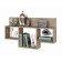 Largo regiment 016, wall, hinged, 900x150x500, oak craft gray