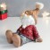 Souvenir Polystone "Santa Claus in a red jacket sits" 12x15x14.5 cm