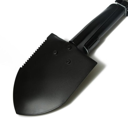 Tourist shovel, l = 47 cm, folding, saw, metal stalk, with a pen, in a case, Greengo-6