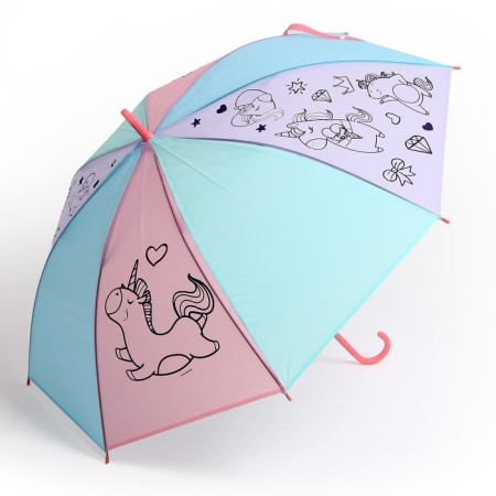 Children's umbrella "Fairy -tale unicorn", d = 90cm-4