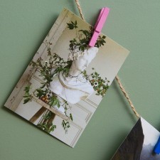 A set of clothespins for decor 50 pcs., Pink - 2.5 cm
