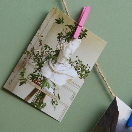 A set of clothespins for decor 50 pcs., Pink - 2.5 cm