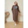 Women's dress, size 62, brown color