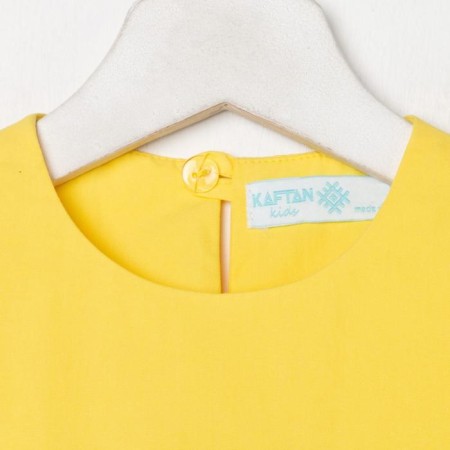 Children's dress with ruffles KAFTAN, p. 28 (86-92), yellow-4