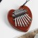 Kalim "heart" Music Life, 8 reeds, 7 x 5 x 1.8 cm, tree