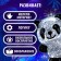 3D puzzle "Panda", crystalline, 53 details, light effect, color mix