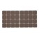 Laying furniture square tundra, size 18 x 18 mm, 32 pcs., Polymer, brown
