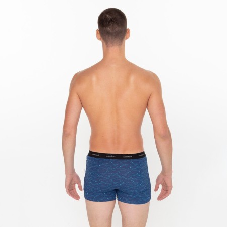 Panties men's boxers, blue color, shark print, size 46-3