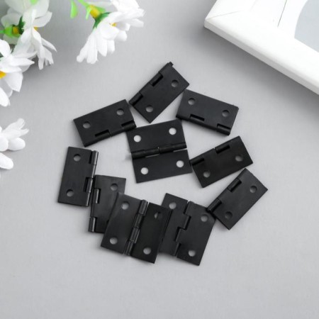 Loop for a casket metal with straight angles black 2.5x2.5 cm-1