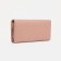 Women's wallet on magnets, pink color