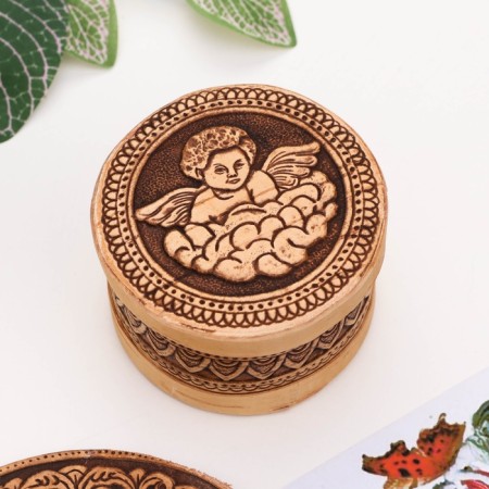 Small box "Angel", d = 6.5 cm, h = 4 cm-2