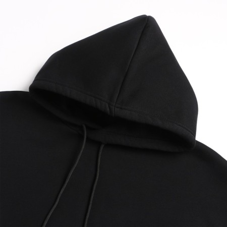 Male sweatshirt is laid, the color is black, size 50-3