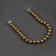 Picking for curtains “Pearl beads”, D = 1.5 cm, 30 cm, brown color