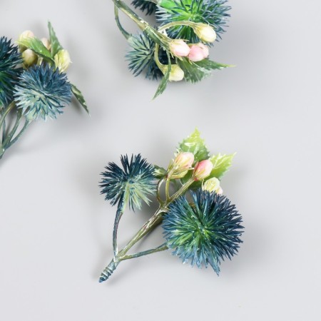 Flowers for decorating "Echinops with berries" Green 8 cm-1