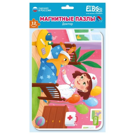 Magnetic puzzle A5 Doctor, 12 elements