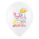 Shar Latex 12 "Hello, Baby", Assorted, Pastel, set of 50 pcs. Mix