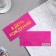 Money envelope "On Birthday!" Cutting, embossing, holographic, lamination, 8.3x16.7 cm 7691