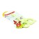Scissors 11.8 cm plastic handles, rounded ends of the blades, Green Bunny Calligrata