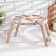 A tablet table with a menage and folding legs "Better you is only wine" d = 30x2 cm, birch