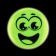 Reflective icon "joyful smile", d = 5.8 cm, color mix