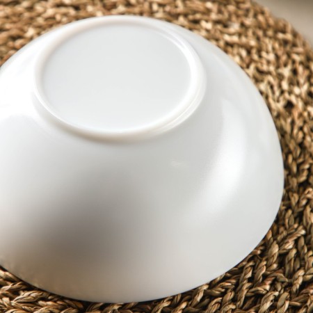 Glass -ceramic salad diwali, 1 l, d = 18 cm, white color-2