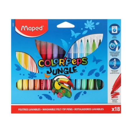 Fleeters thickened, 18 Jungle flowers, washed off, cardboard packaging-1