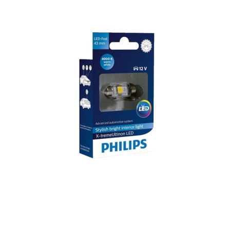 LED LED PHILIPS 12 V, SV8.5-43/11, 1.0 W, 4000K, X-TREMEVISION-1