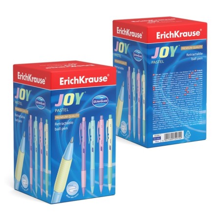 Handle Automatic Erichkrause Joy Pastel, "Ultra Glide Technology", node 0.7 mm, blue ink, letter length 1300 meters-5