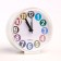Clock - desktop an alarm clock, discrete move, dial 10.5 cm, 10.5 x 11 cm, aa