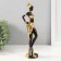 Souvenir Polystone "African in gold with a jug in the hand" 5x5x22 cm