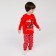Pajama nursery, red color, height 128 cm