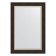 Mirror with fatset in a baguette frame, a black tree with gold 71 mm, 64x94 cm