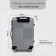 Small suitcase 20 "code castle, silver color