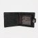 Male purse for magnet, department for bills, for maps, for coins, black color