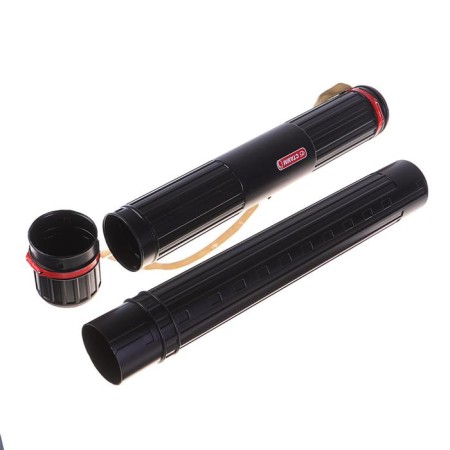 Telescopic tube on a belt, a0, diameter 85 mm, length 630-1100 mm, black-1